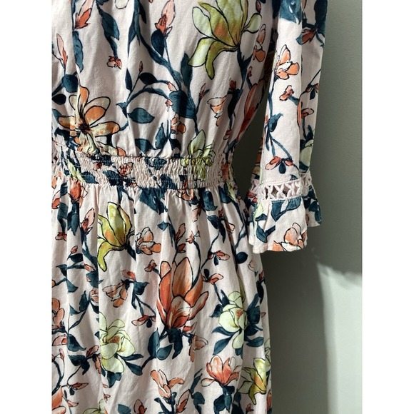 Lulus Women's Dress Off The Shoulder Floral Poolside Lightweight Beach Resort - Picture 5 of 8